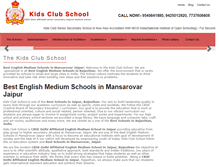 Tablet Screenshot of kidsclubschooljaipur.com